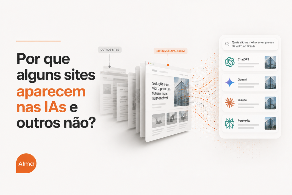 Por que alguns sites aparecem nas IAs e outros não?